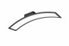 Nowoczesny plafon lampa sufitowa LED czarna metalowa designerska minimalistyczna prostokątna zagięta SIGMA R64861132 Rl